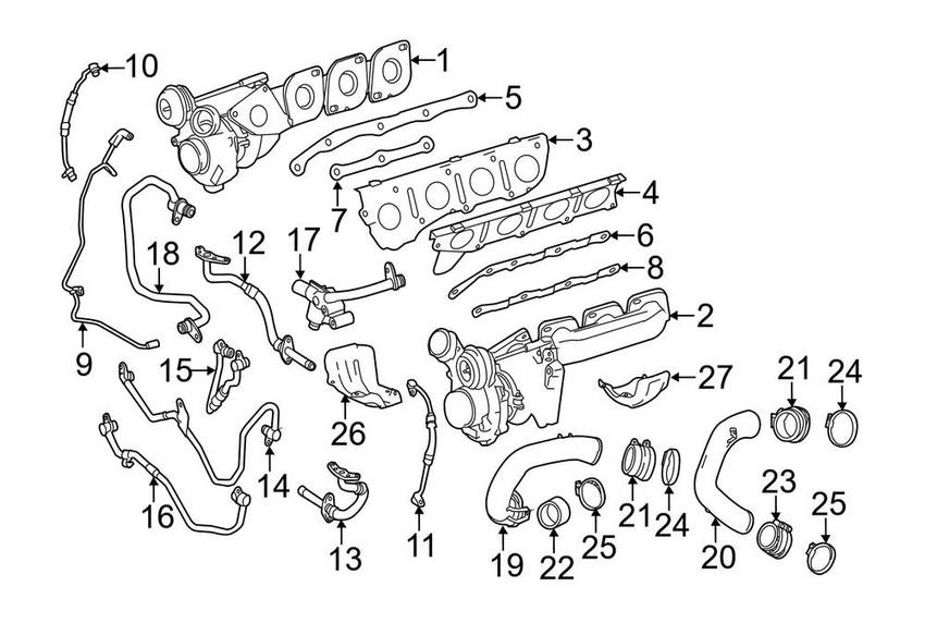 Mercedes Vacuum Hose 2780980789